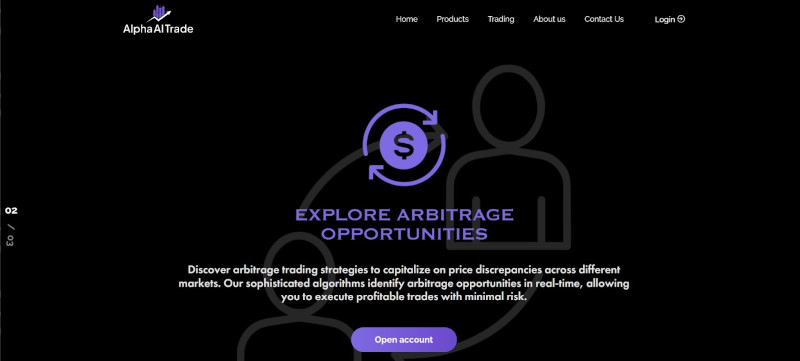 AlphaAITrade website